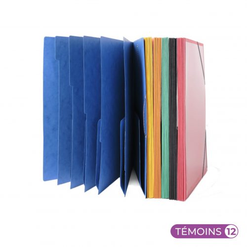 Trieur à soufflet et élastiques 12 témoins