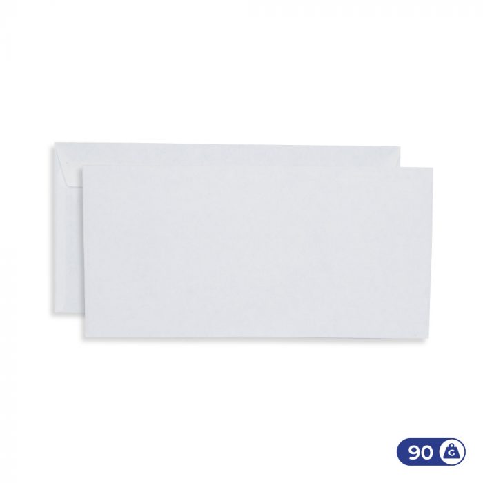 Enveloppes blanches 110x220 mm - 90g - sans fenêtre