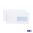 Enveloppes blanches 110x220 mm - 90g - fenêtre 45x100