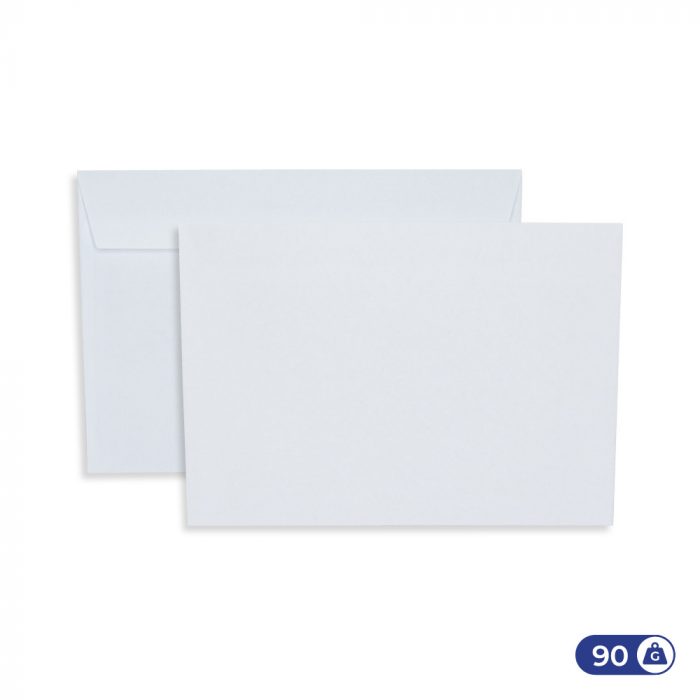 Enveloppes blanches 162x229 mm - 80g - sans fenêtre