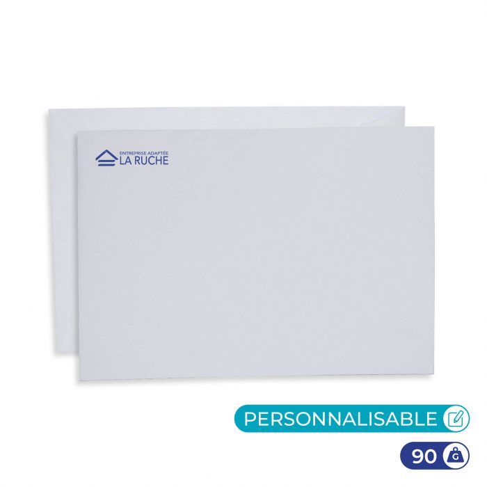 Enveloppe blanche 229 x 324 mm personnalisable