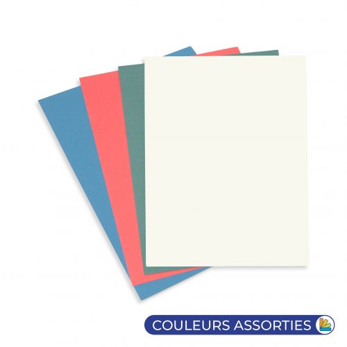 Couverture pour reliure couleurs assorties