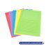 Pochette coin papier fenêtre cristal couleurs assorties